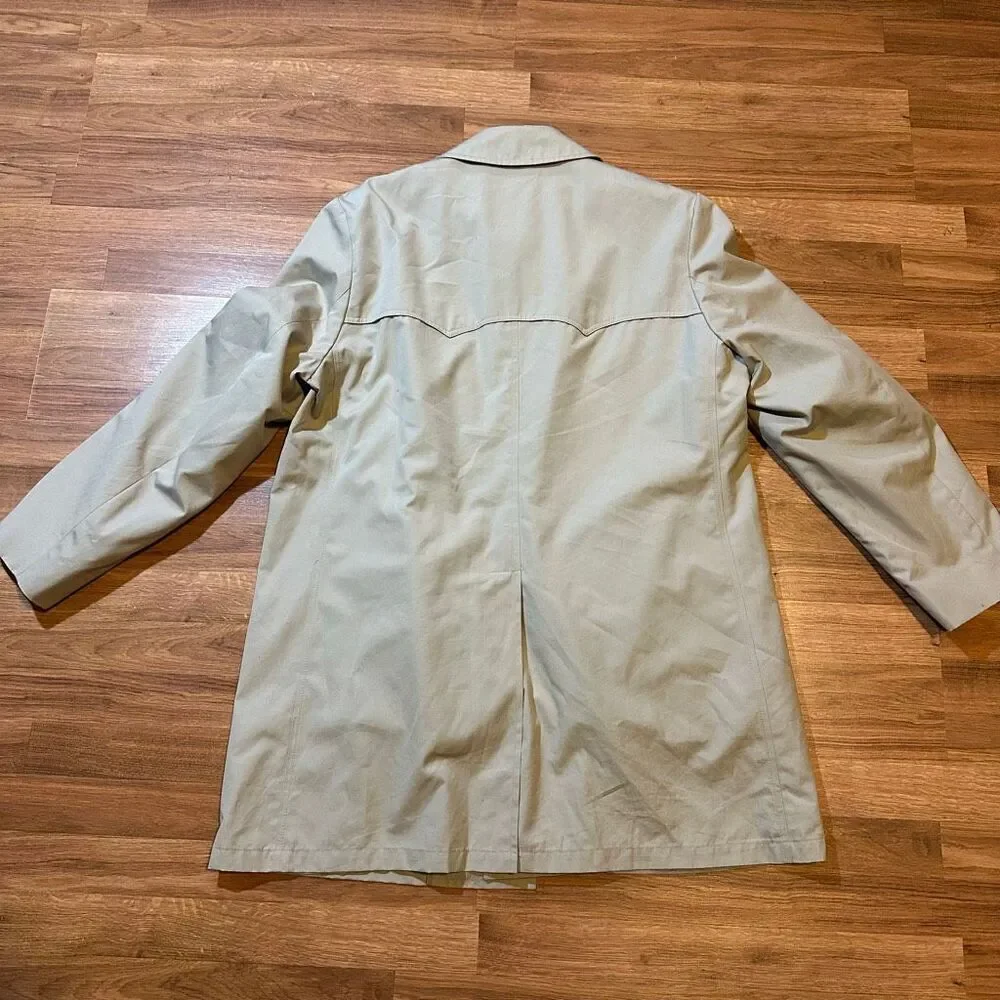 London Towne Mens Trench Coat Beige | Men Size 46 Long